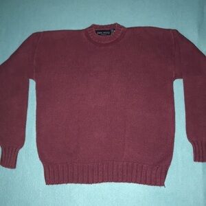 𝅺JOHN WEITZ vintage crewneck thick cable knit long sleeve sweater size M
